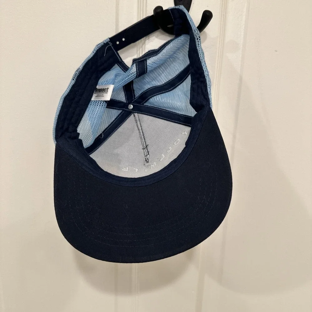 Yosemite National‎ Park Trucker Hat Blue w Bear Impact Snapback Cap Adjustable